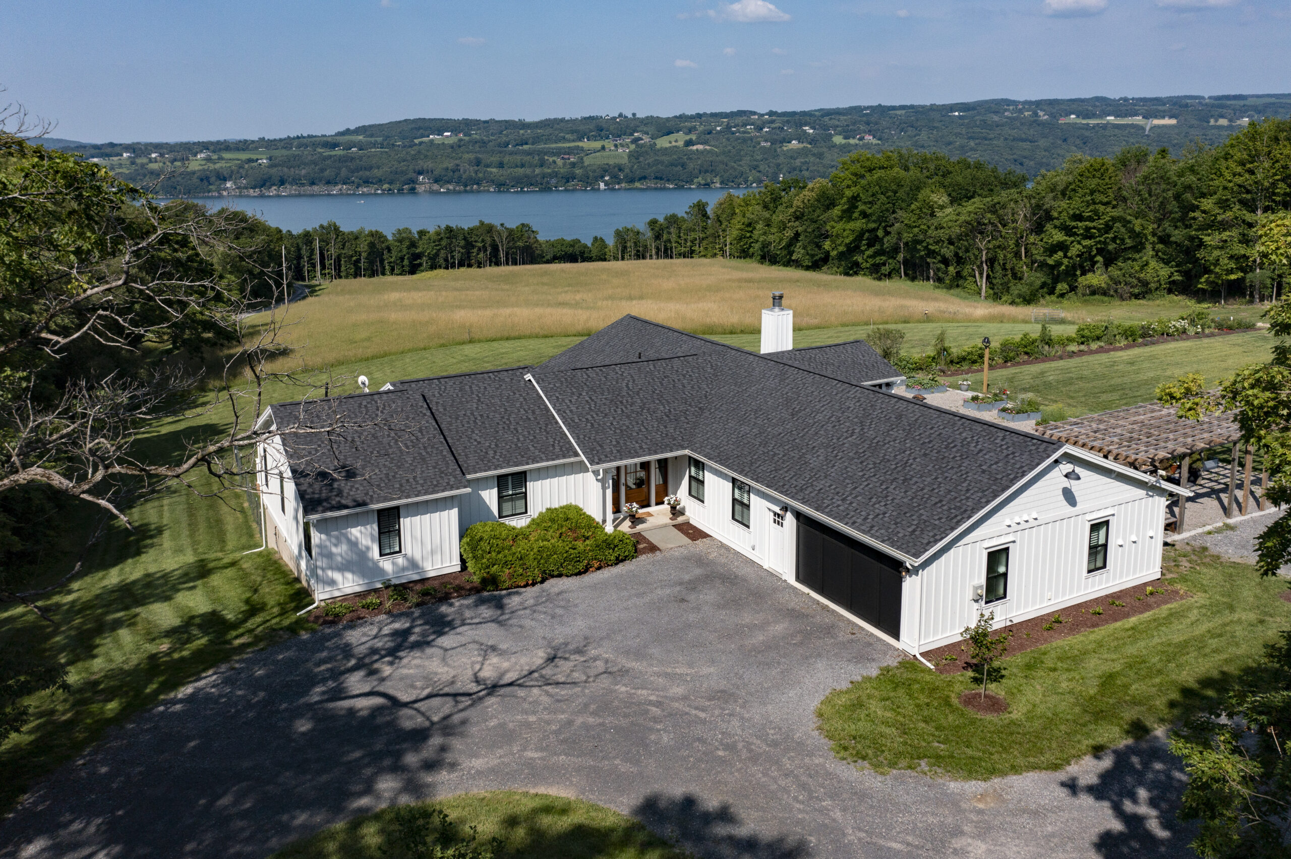 West Lake Farm home and gardens overlooking Skaneateles Lake